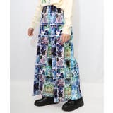 ネコパフェ・蝶柄 ベロアプリーツパンツ | ScoLar | 詳細画像17 