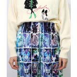 ネコパフェ・蝶柄 ベロアプリーツパンツ | ScoLar | 詳細画像20 