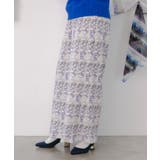 ネコパフェ・蝶柄 ベロアプリーツパンツ | ScoLar | 詳細画像3 