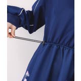 花柄に隠れ黒ネコ柄 ハーフジップジャージワンピース | ScoLar | 詳細画像6 