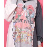 メロウ加工配色ハーフジップワンピース | ScoLar | 詳細画像7 