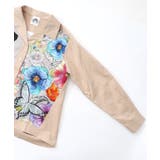 ネコ花柄切替シャツ | ScoLar | 詳細画像11 