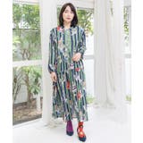 グリーン | 音楽orPOP柄ワンピース | ScoLar