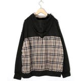 POP・チェック柄切替パーカー | ScoLar | 詳細画像11 