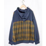 POP・チェック柄切替パーカー | ScoLar | 詳細画像13 