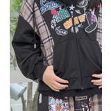 POP・チェック柄切替パーカー | ScoLar | 詳細画像4 