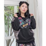 POP・チェック柄切替パーカー | ScoLar | 詳細画像7 