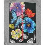 花蝶柄スカ子箔プリントロゴパーカー | ScoLar | 詳細画像11 