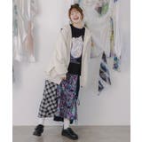 花蝶柄スカ子箔プリントロゴパーカー | ScoLar | 詳細画像2 