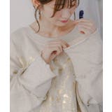 キノコ花柄箔プリント裏毛プルオーバー | ScoLar | 詳細画像7 