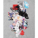 コラージュ柄 レース貼り付け裏毛チュニック | ScoLar | 詳細画像8