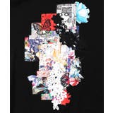 コラージュ柄 レース貼り付け裏毛チュニック | ScoLar | 詳細画像10