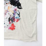 コラージュ柄 レース貼り付け裏毛チュニック | ScoLar | 詳細画像13