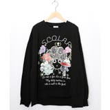 ブラック | きのこ花十字架スカ子ロンT | ScoLar