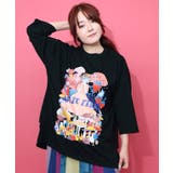 ブラック | 照れ屋な女の子ときのこのプルオーバー | ScoLar
