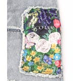 花ネコのアシメフリンジ アップリケデニムスカート | ScoLar | 詳細画像22 