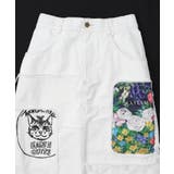 花ネコのアシメフリンジ アップリケデニムスカート | ScoLar | 詳細画像23 