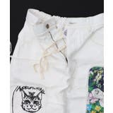 花ネコのアシメフリンジ アップリケデニムスカート | ScoLar | 詳細画像24 