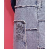 花ネコのアシメフリンジ アップリケデニムスカート | ScoLar | 詳細画像14 