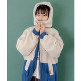 ネコ刺繍ボア×デニム異素材切替ブルゾン | ScoLar | 詳細画像6 