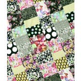 パッチワーク風総柄ドロスト前開きワンピース | ScoLar | 詳細画像15 