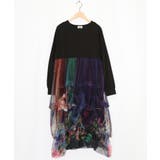 2柄展開タック入りチュールバルーンワンピース | ScoLar | 詳細画像10 