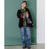 取り外し可能サコッシュ付き 花×ロゴパーカー | ScoLar | 詳細画像1 