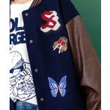 メルトン×合皮 異素材切替スタジャン | ScoLar | 詳細画像14