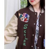 メルトン×合皮 異素材切替スタジャン | ScoLar | 詳細画像21
