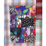 チェックと総柄のアシメパッチワークシャツ | ScoLar | 詳細画像10 