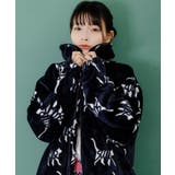 ブラック | スカラー柄展開フランネル×タフタブルゾン | ScoLar