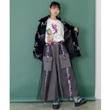 スカラー柄展開フランネル×タフタブルゾン | ScoLar | 詳細画像1 