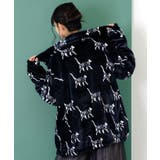 スカラー柄展開フランネル×タフタブルゾン | ScoLar | 詳細画像4 