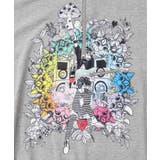 スカラーちゃんと時計と音楽柄裏毛チュニック | ScoLar | 詳細画像8 