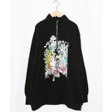 スカラーちゃんと時計と音楽柄裏毛チュニック | ScoLar | 詳細画像9 