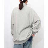 スカラーちゃんと時計と音楽柄裏毛チュニック | ScoLar | 詳細画像2 