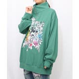 スカラーちゃんと時計と音楽柄裏毛チュニック | ScoLar | 詳細画像5 