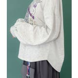 スカラーちゃん×トラ×蝶刺繍 ミニ裏毛プルオーバー | ScoLar | 詳細画像5 