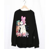 ブラック | 冬支度中アニマルプリントプルオーバー | ScoLar