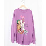 パープル | 冬支度中アニマルプリントプルオーバー | ScoLar