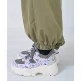 ポップ柄裏フリースあったかナイロンパンツ | ScoLar | 詳細画像18 