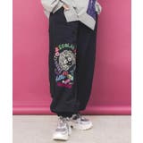 ポップ柄裏フリースあったかナイロンパンツ | ScoLar | 詳細画像2 