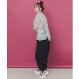 ポップ柄裏フリースあったかナイロンパンツ | ScoLar | 詳細画像3 