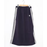 パープル | レース×ライン入りナイロンワッシャースカート | ScoLar