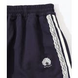 レース×ライン入りナイロンワッシャースカート | ScoLar | 詳細画像10 