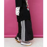 レース×ライン入りナイロンワッシャースカート | ScoLar | 詳細画像3 