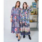 2柄展開クラッシュベロアワンピース | ScoLar | 詳細画像1 