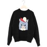 キャップネコ柄ジャガードニットプルオーバー | ScoLar | 詳細画像30 