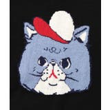 キャップネコ柄ジャガードニットプルオーバー | ScoLar | 詳細画像31 