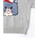 キャップネコ柄ジャガードニットプルオーバー | ScoLar | 詳細画像36 